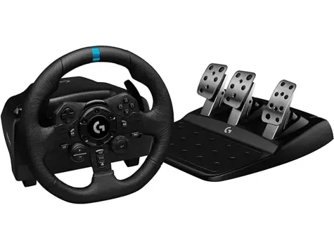 Volante Logitech G923 TRUEFORCE | Embrague Doble | Cuero Auténtico | Xbox/PC