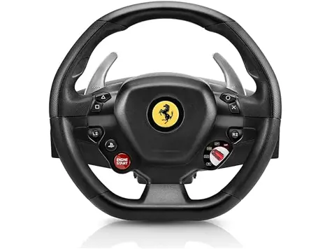 Volante Thrustmaster T80 - Licencia Ferrari - PS4/PC - Pedales incl.