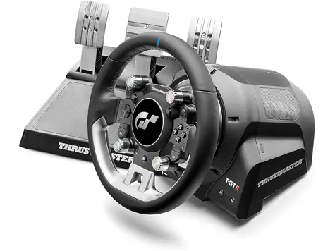 Thrustmaster T-GT II - Volante de Carreras con Pedales y Force Feedback (PS5, PS4, PC)