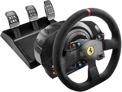 Volante Thrustmaster T300 Ferrari, PS4/PS3/PC, Negro