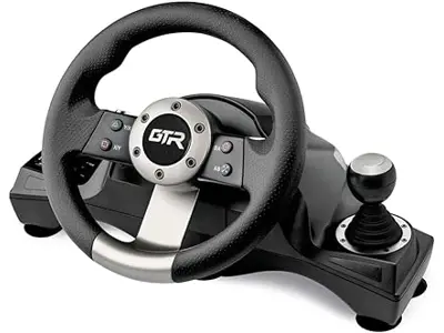 HANDORU ELITE GTR RACING WHEEL - Volante de Carreras con Pedales (PS4/PS3/Switch/PC)