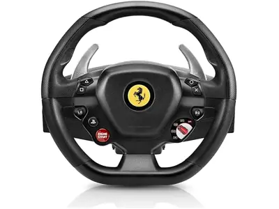 Volante Thrustmaster T80 - Licencia Ferrari - PS4/PC - Pedales incl.