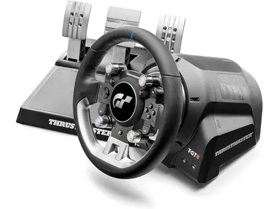 Thrustmaster T-GT II Volante de Carreras - 3 Pedales - Force Feedback - PS5, PS4, PC